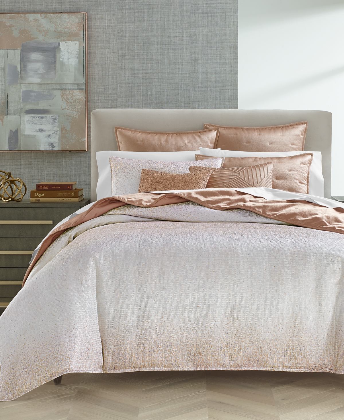 Hotel Collection Reverberation 3-pc. Duvet Cover Set, Full/queen, Created For Macy's In Soft Copper