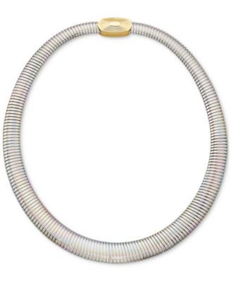 Kendra Scott - Rhodium-Plated & 14k Gold-Plated Tubogas Link 17" Statement Necklace