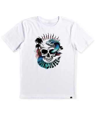 Quiksilver - Big Boys Skull Wave Cotton Graphic T-Shirt