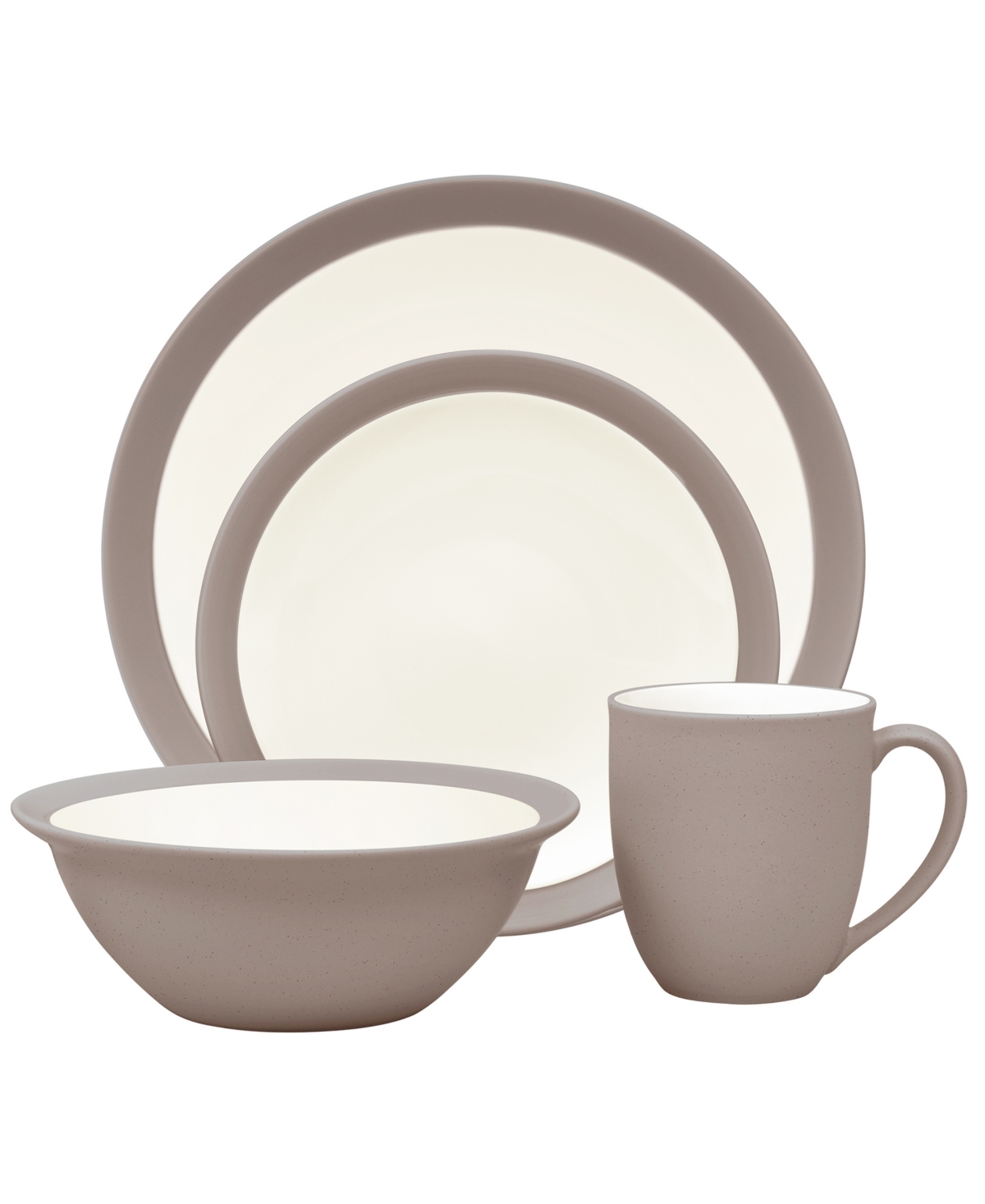 Noritake Colorwave Curve 4-piece Place Setting In Clay