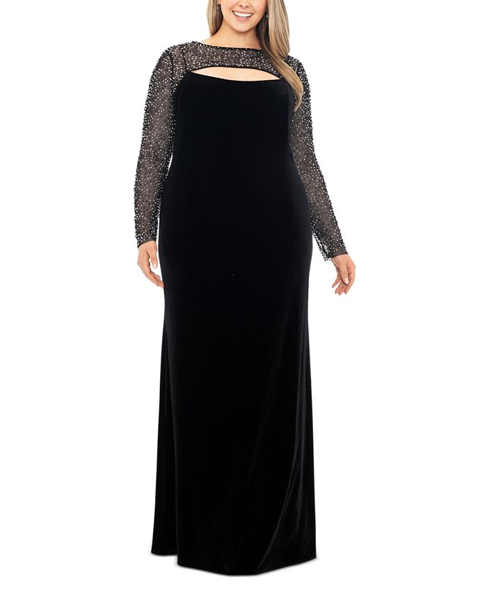 Macys cheap velvet dress