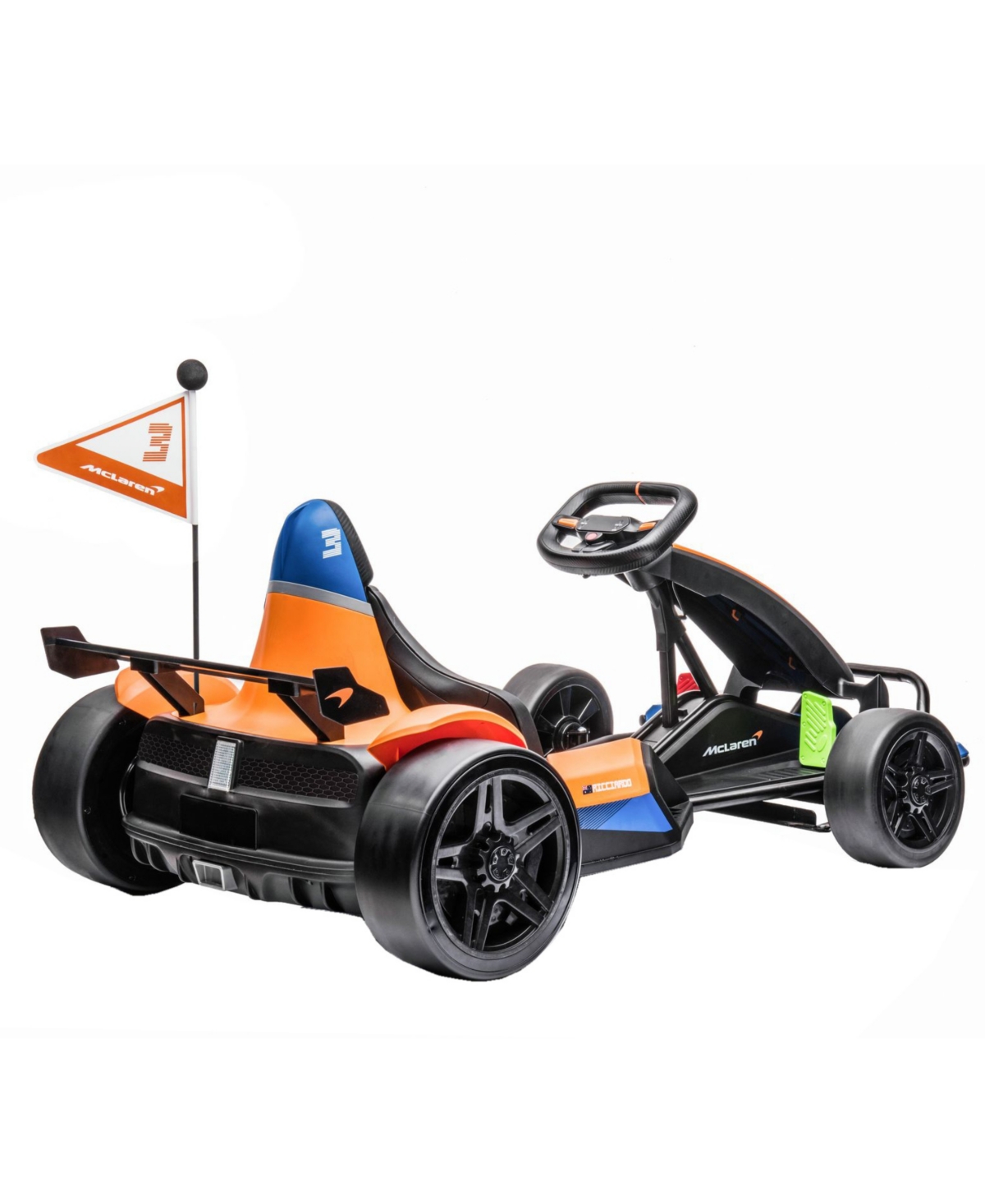Best Ride On Cars Mclaren Gokart, 24v In Black,orange