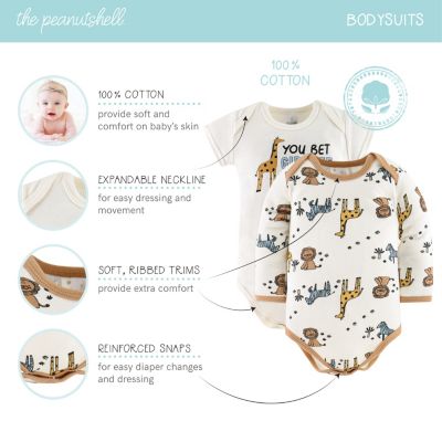 Baby Boys Newborn Layette Gift Set Boys, Blue Safari, 30 Essential Pieces