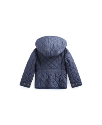 Toddler and Little Girls Quilted Water-Repellent Barn Jacket