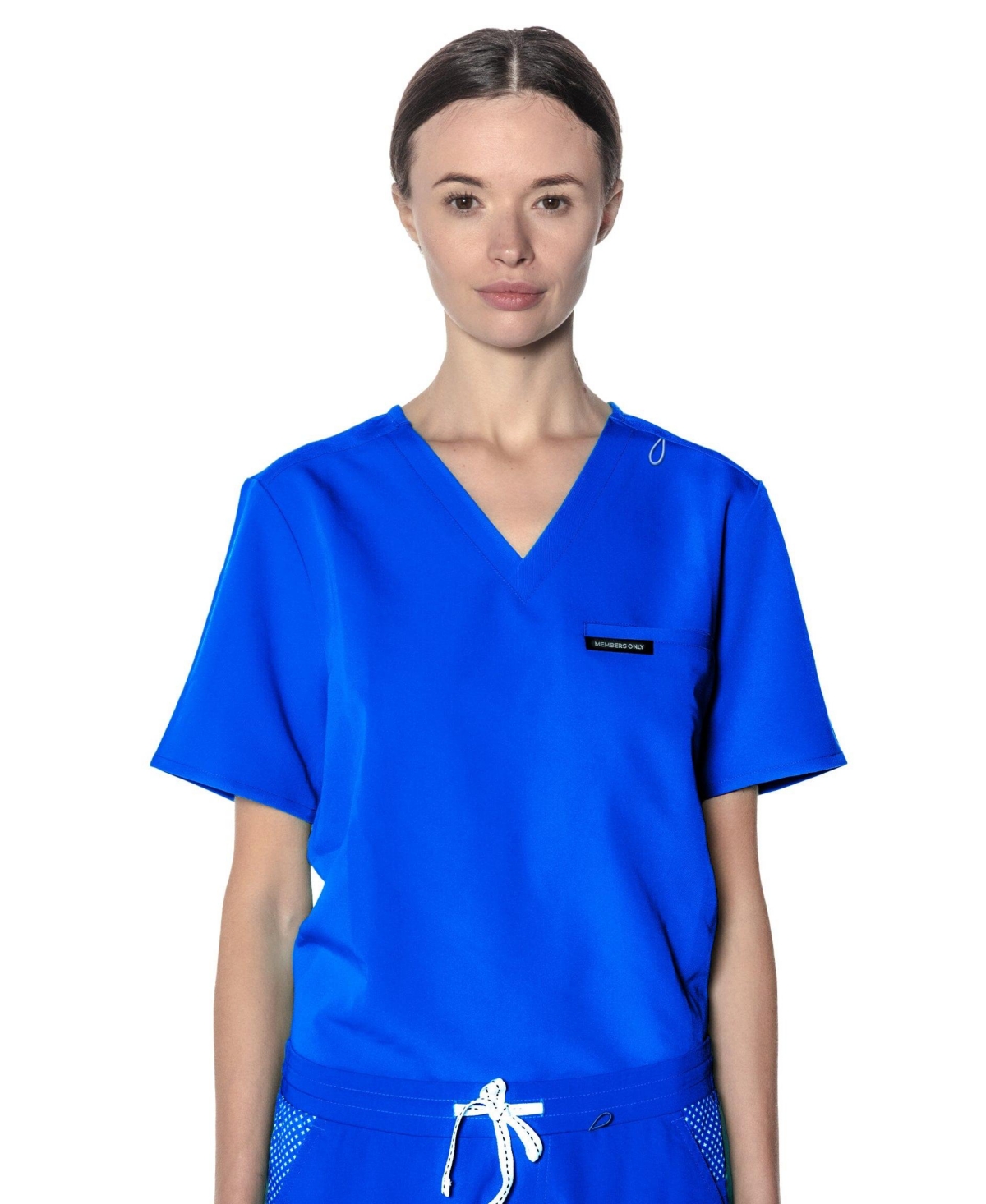 Members Only Women's Bari 1-Pocket Scrub Top