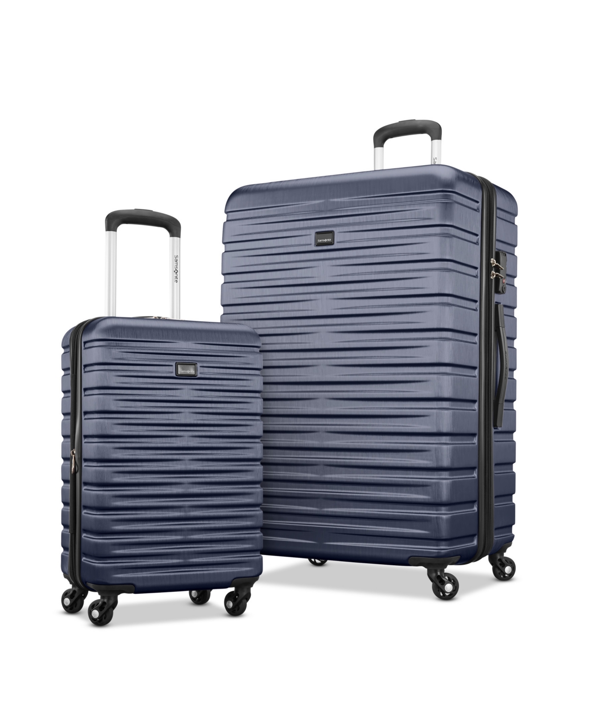 Uptempo X Hardside 2 Piece Carry-on and Large Spinner Set, Created for Macy's - Classic Navy