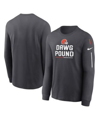 Men's Anthracite Cleveland Browns Team Slogan Long Sleeve T-shirt