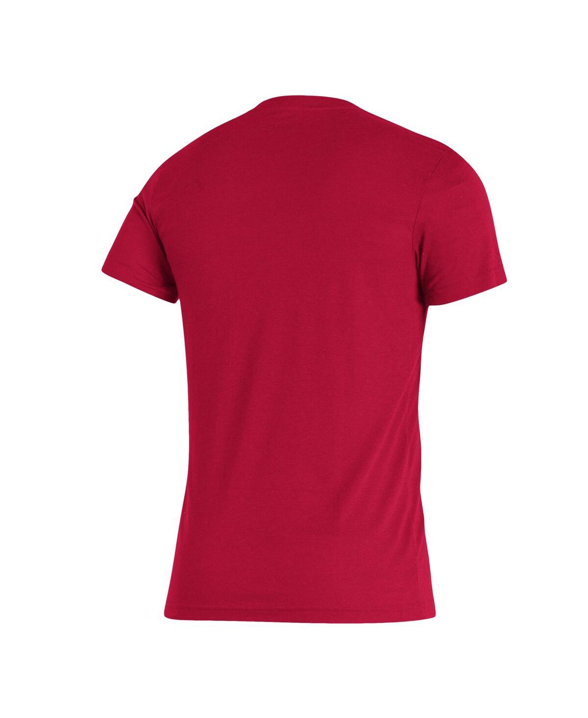 Shop Adidas Originals Men's Adidas Crimson Indiana Hoosiers Along The Shadow Tri-blend T-shirt