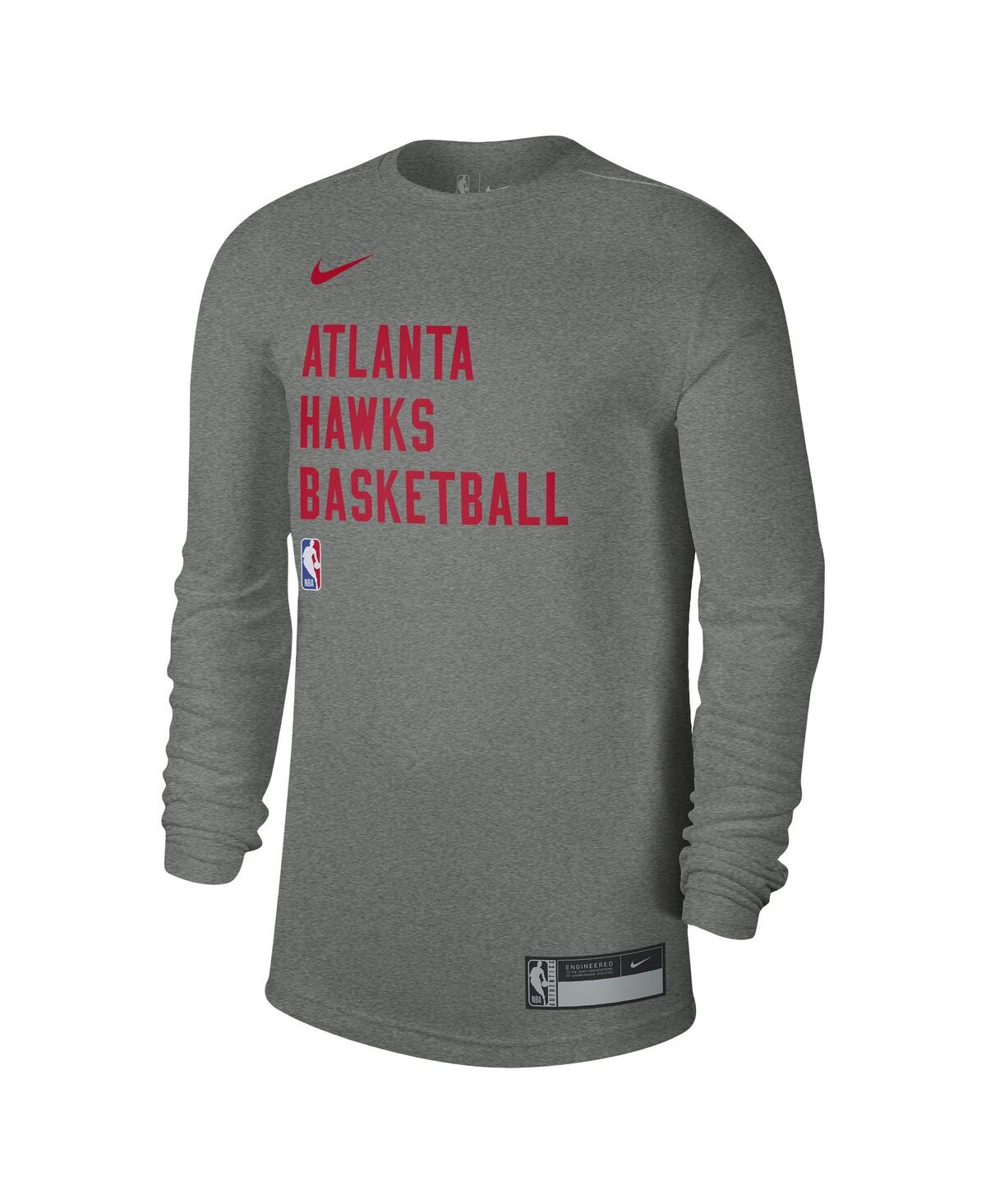 Nike Men's And Women's  Heather Gray Chicago Bulls 2023/24 Legend On-court Practice Long Sleeve T-shi In Navy