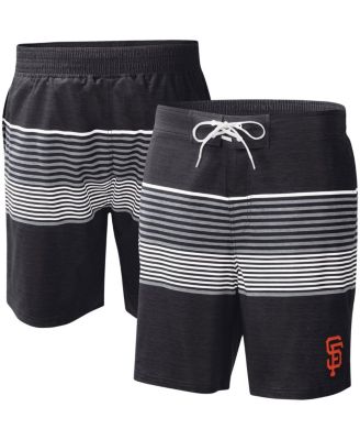 Men's Black San Francisco Giants Coastline Volley Swim Shorts