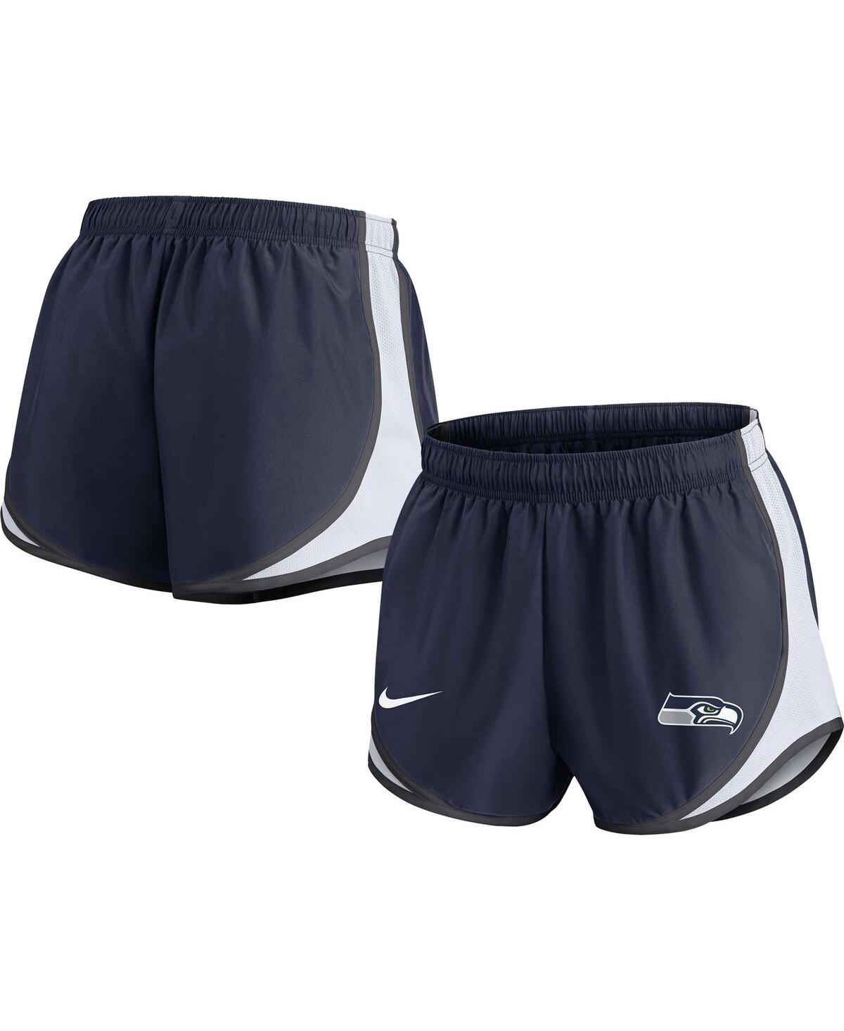 Nike Women's  Navy Seattle Seahawks Performance Tempo Shorts In Navy