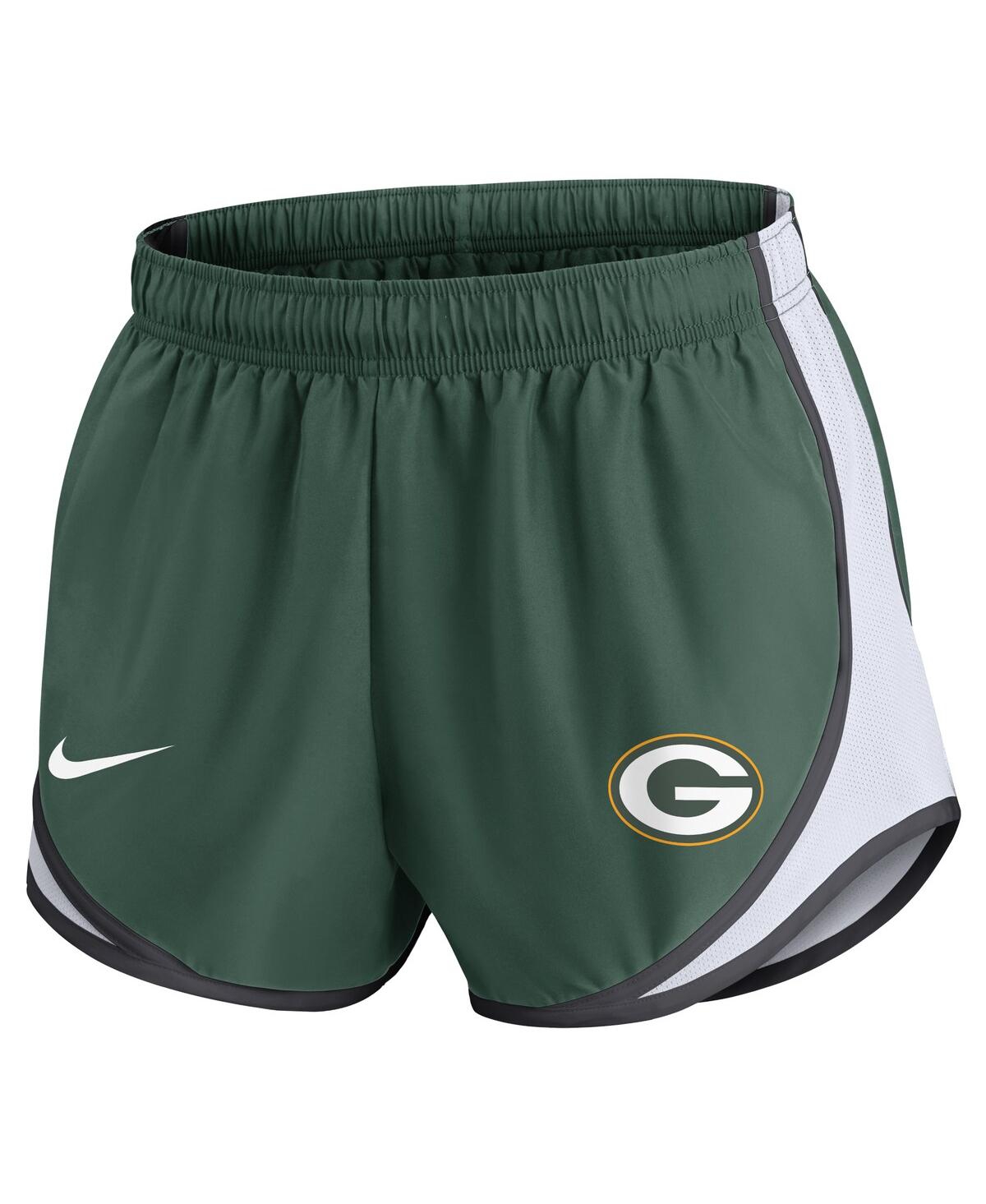 Nike Women's  Green Green Bay Packers Plus Size Tempo Shorts In Green