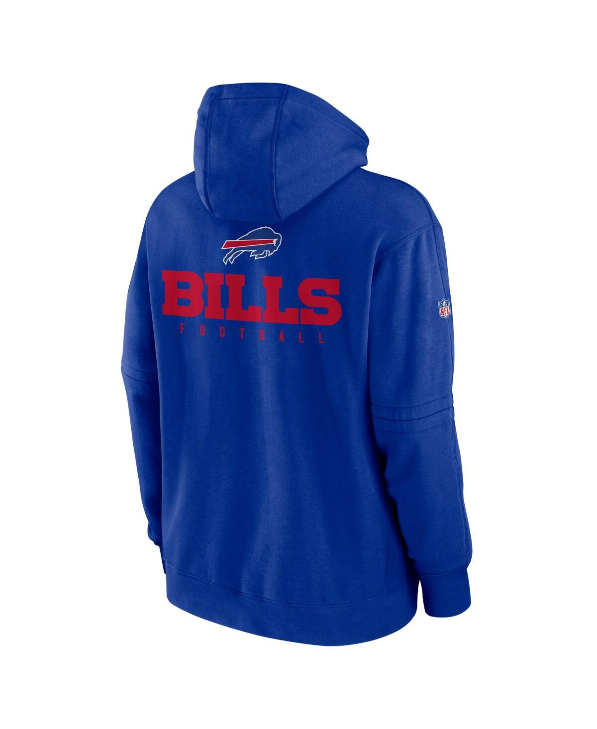 Shop Nike Men's  Royal Buffalo Bills Sideline Club Fleece Pullover Hoodie