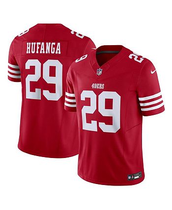 Talanoa Hufanga Red Name & Number T-Shirt - Sports Gear Locker