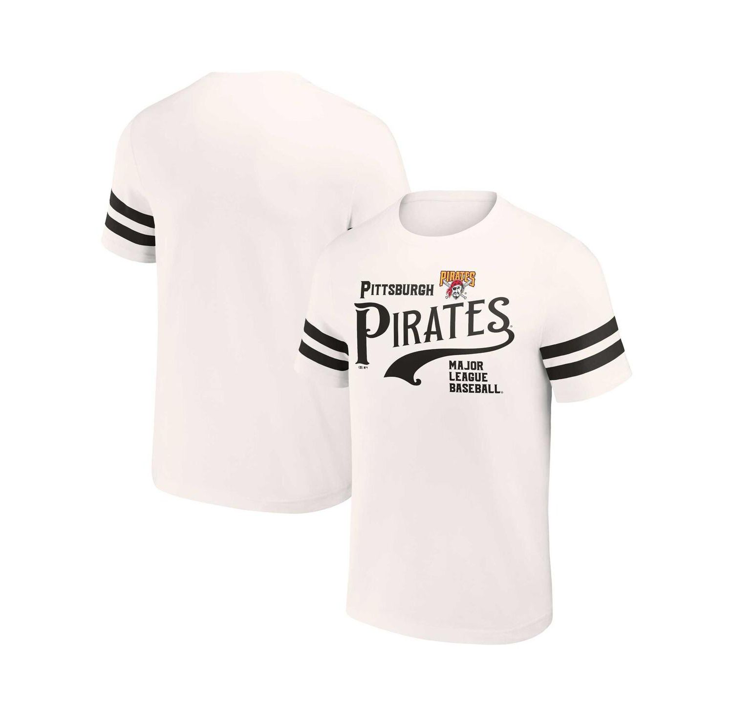 Men's Darius Rucker Collection by Cream Pittsburgh Pirates Yarn Dye Vintage-Like T-shirt