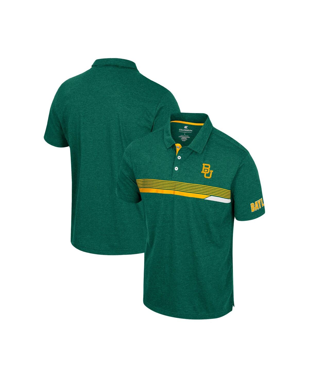 Colosseum Men's  Green Baylor Bears No Problemo Polo Shirt