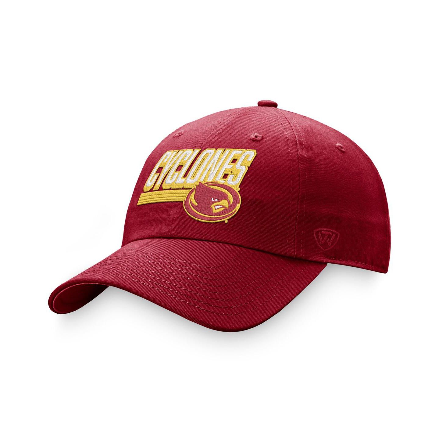 Мужская кепка Top of the World Cardinal Iowa State Cyclones Slice Adjustable Hat — фото 1