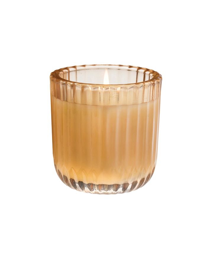 Aromatique Cinnamon Cider Ribbed Glass Candle Macy's