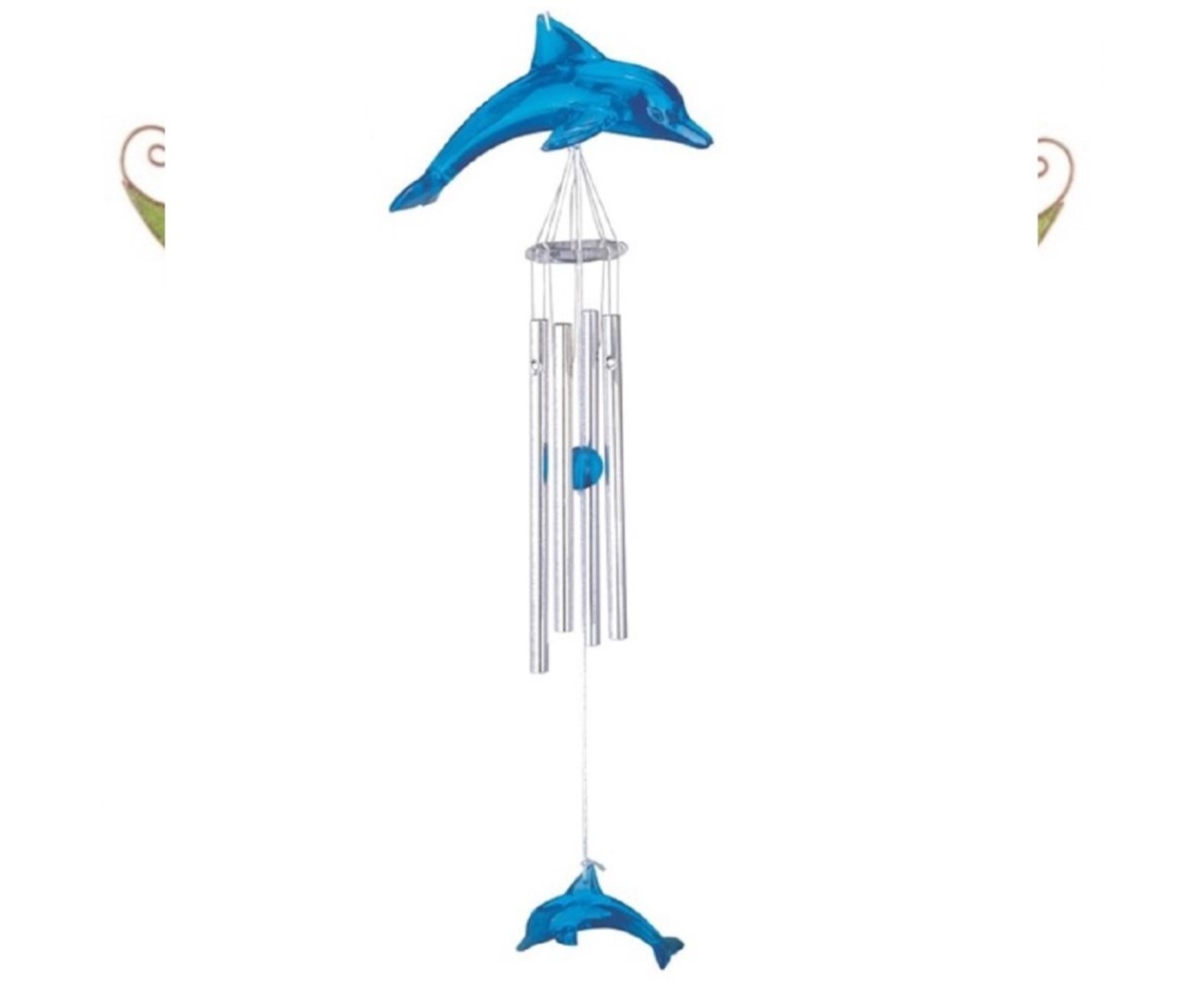 16" Long Dolphin Acrylic Wind Chime Marine Life - Multi