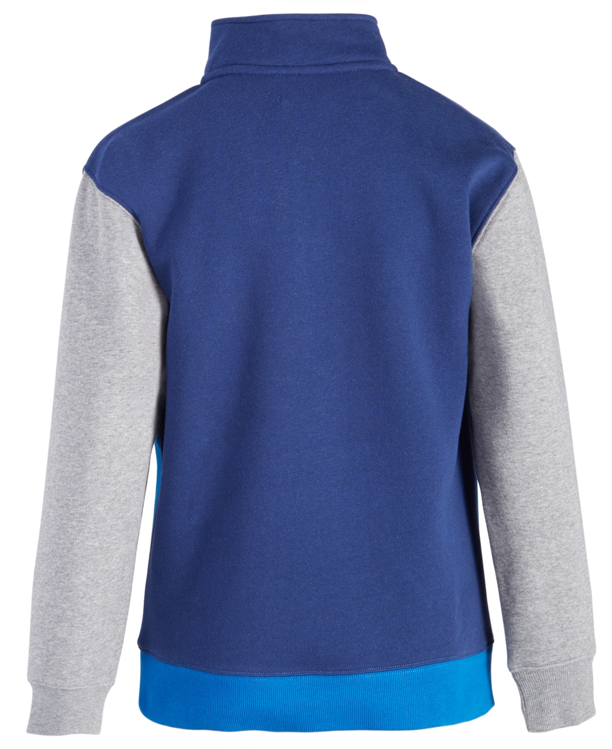 Shop Epic Threads Big Boys Colorblocked Quarter-zip Sweatshirt, Created For Macy's In Navy Sea