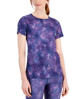 ID Ideology - Women's Printed Mesh T-Shirt, Created for Macy's