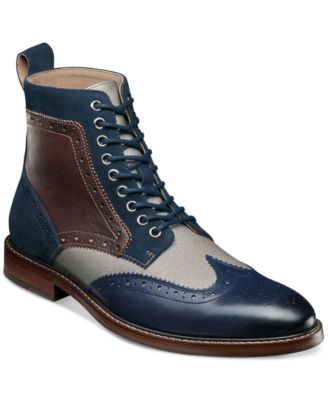 Men's Finnegan Wingtip Lace-Up Boots
