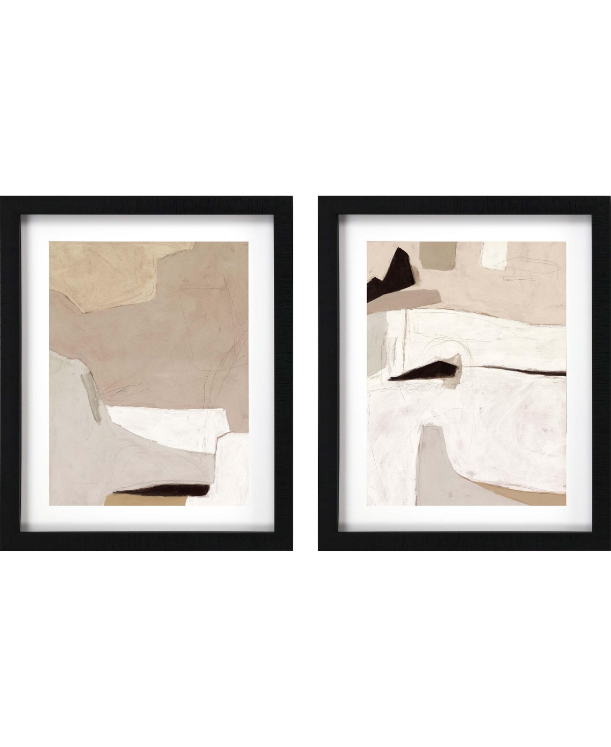 Paragon Picture Gallery Yukon I Framed Art, Set Of 2 In Beige
