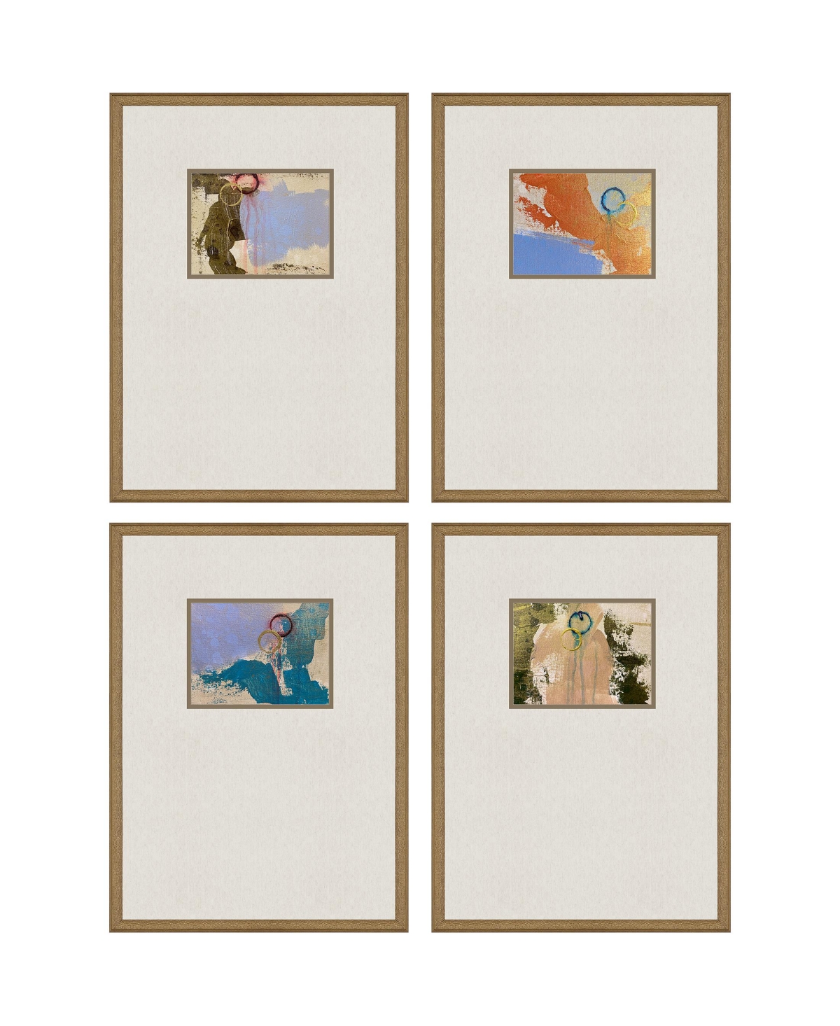 Paragon Picture Gallery Discovery Ii Framed Art, Set Of 4 In Beige