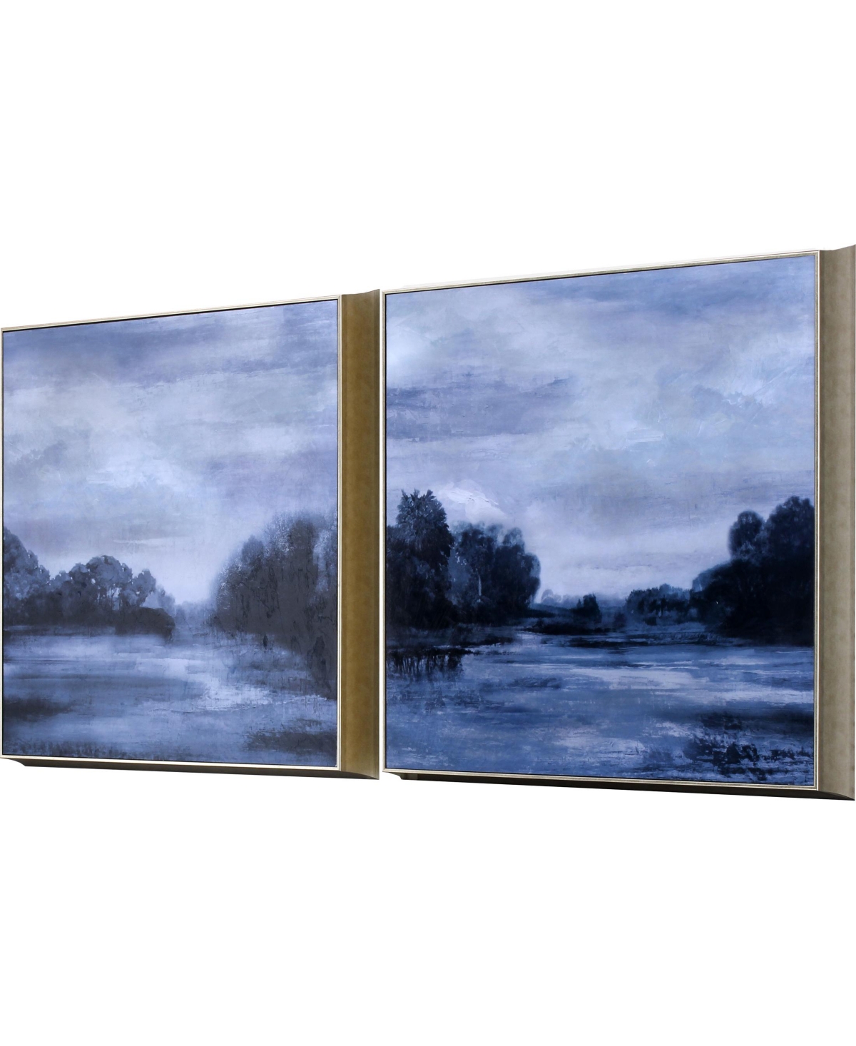 Shop Paragon Picture Gallery Morning Calm Framed Art, Set Of 2 In Blue