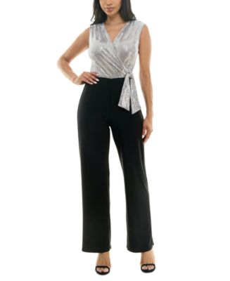 Macys womens black store jumpsuits