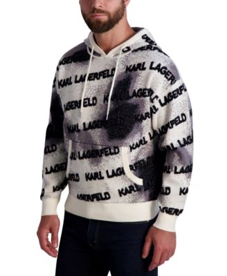 KARL LAGERFELD PARIS - Men's Logo Splatter Pullover Hoodie