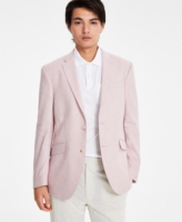 Kenneth Cole Reaction Men's Slim-Fit Linen Sport Coat - Light Pink