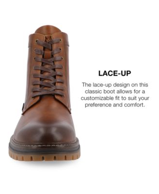 Men's Denver Tru Comfort Foam Plain Toe Lace-Up Ankle Boots