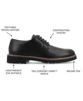 Men's Martin True Comfort Foam Plain Toe Lace-Up Derby Shoes