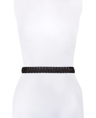 Women's Woven Leather Belt