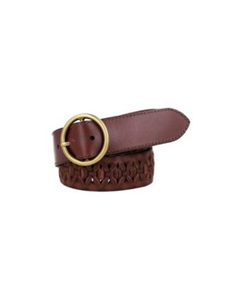 Women's Woven Leather Belt