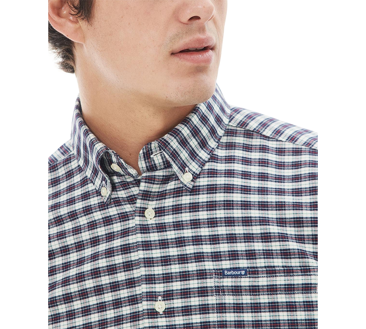 Shop Barbour Men's Emmerson Tailored-fit Highland Check Button-down Oxford Shirt In Red