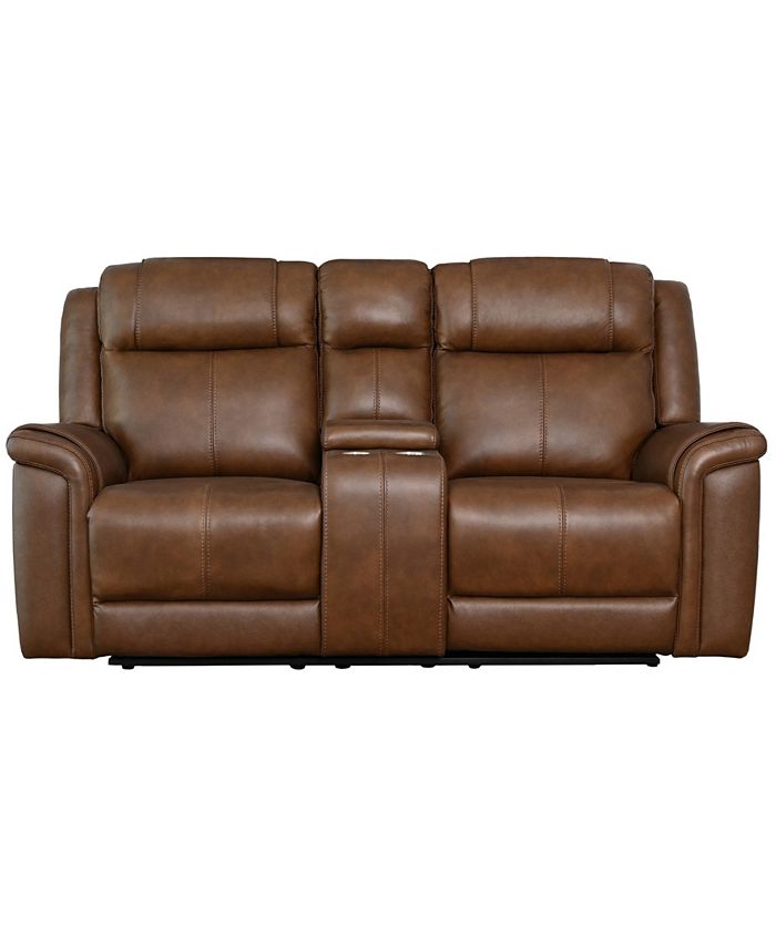 Abbyson leather clearance loveseat