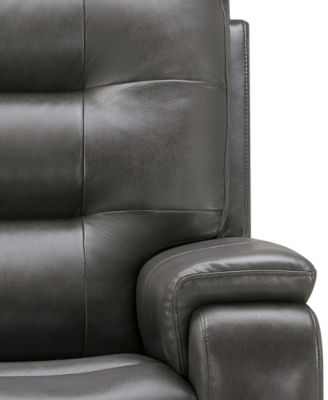 Waylen 81.5" Top-Grain Leather Manual Reclining Sofa