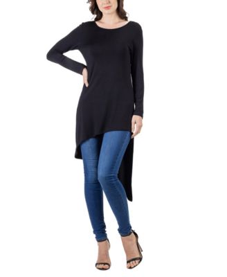 Women's Long Sleeve Knee Length Tunic Top
