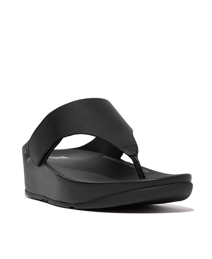 FitFlop Women s Shuv Adjustable Leather Toe Post Sandals Macy s