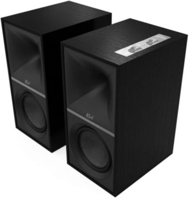 THE-SEVENS-BLACK 200W Powered Speaker Pair with 6.5" Woofer (2023)