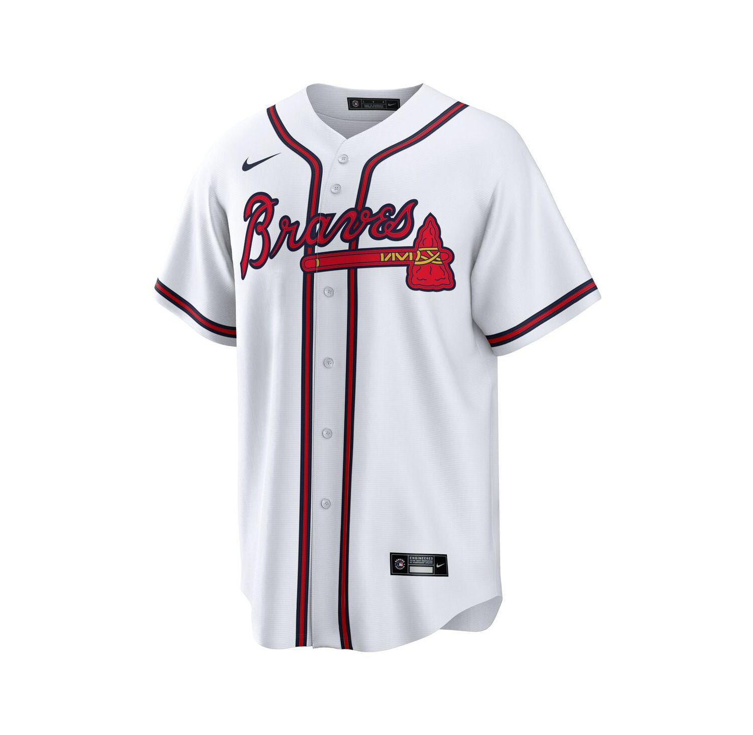 Men's Atlanta Braves Official Blank Replica Jersey