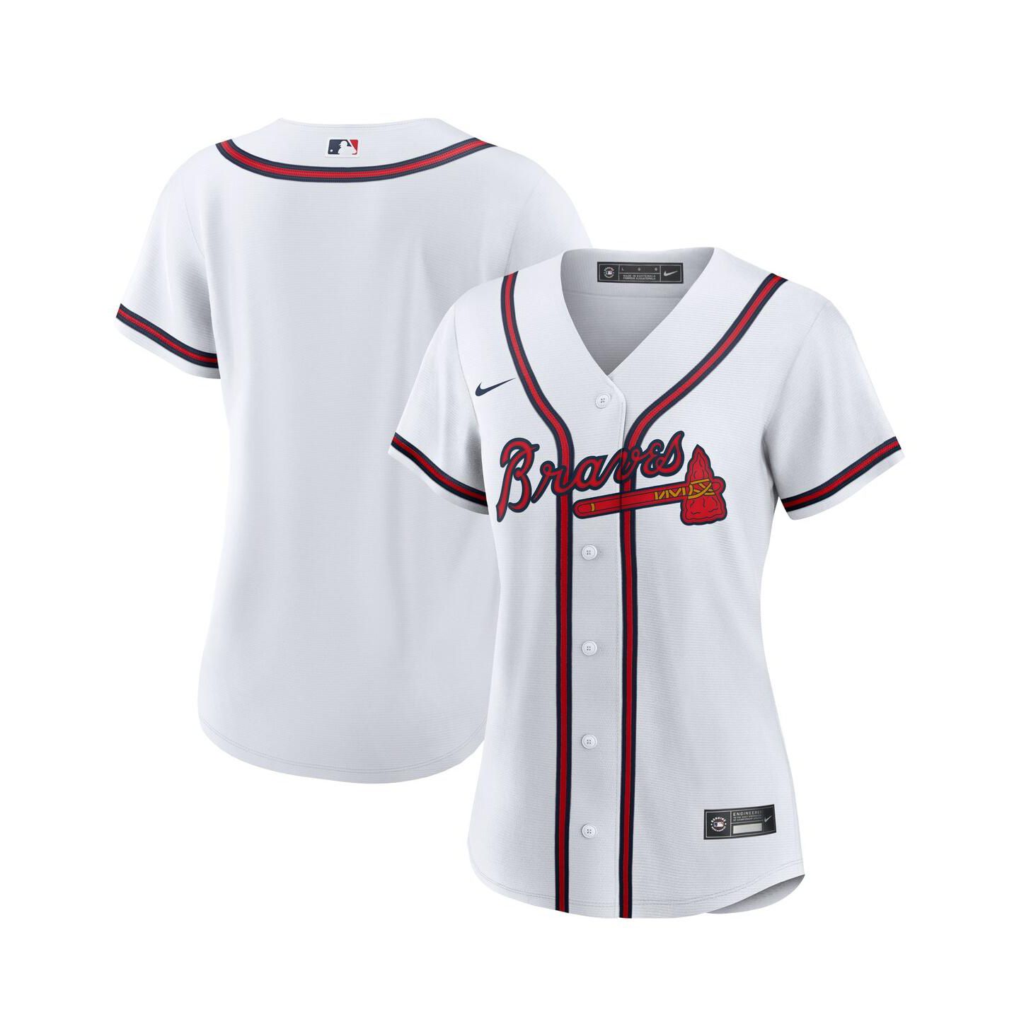 Женский топ Nike Atlanta Braves Official Replica Jersey — фото 1
