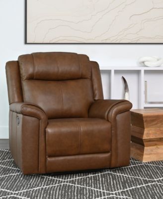 Abbyson Living Gilmore 40.9" Leather Manual Recliner - Macy's