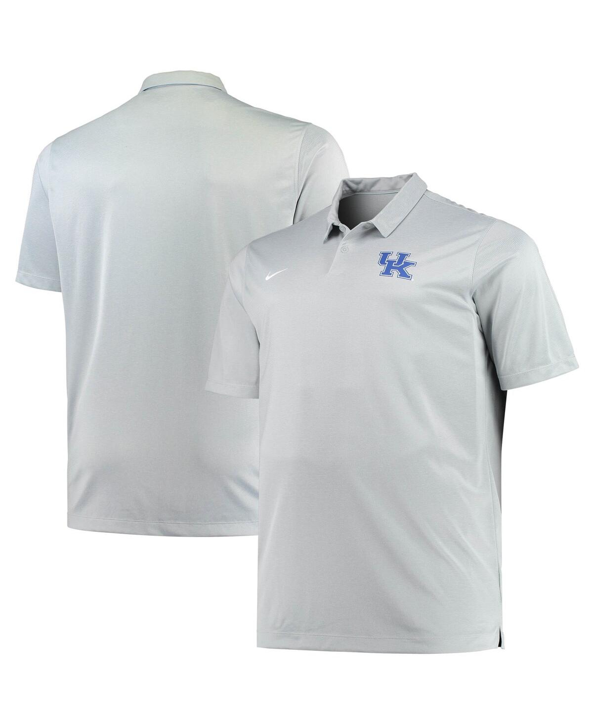 Shop Nike Men's  Heathered Gray Kentucky Wildcats Big And Tall Performance Polo Shirt