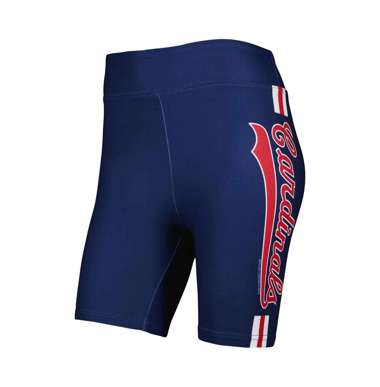 Женские шорты Mitchell & Ness Navy St. Louis Cardinals Biker — фото 3