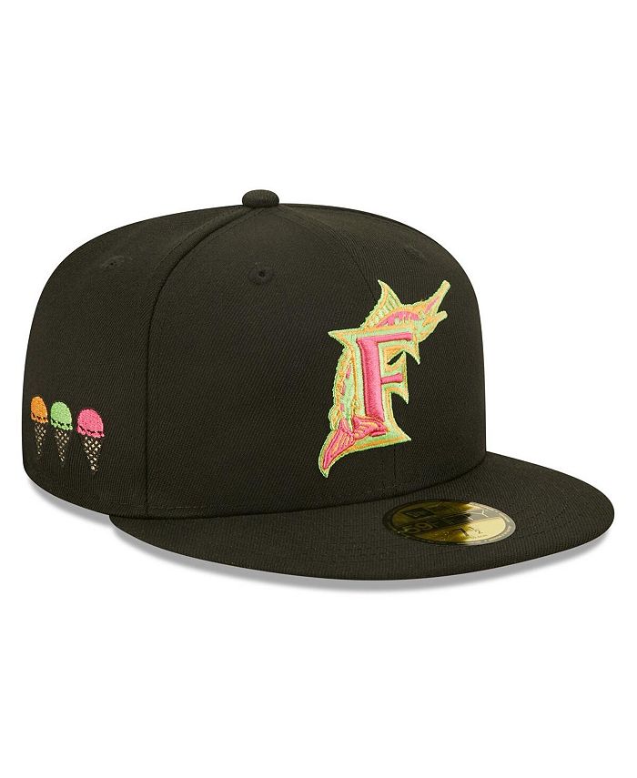 Lids Florida Marlins New Era Pink Undervisor 59FIFTY Fitted Hat