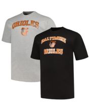 Men's Profile Black, Heather Gray Detroit Tigers Big and Tall T-Shirt Combo Pack Black,Heather Gray
