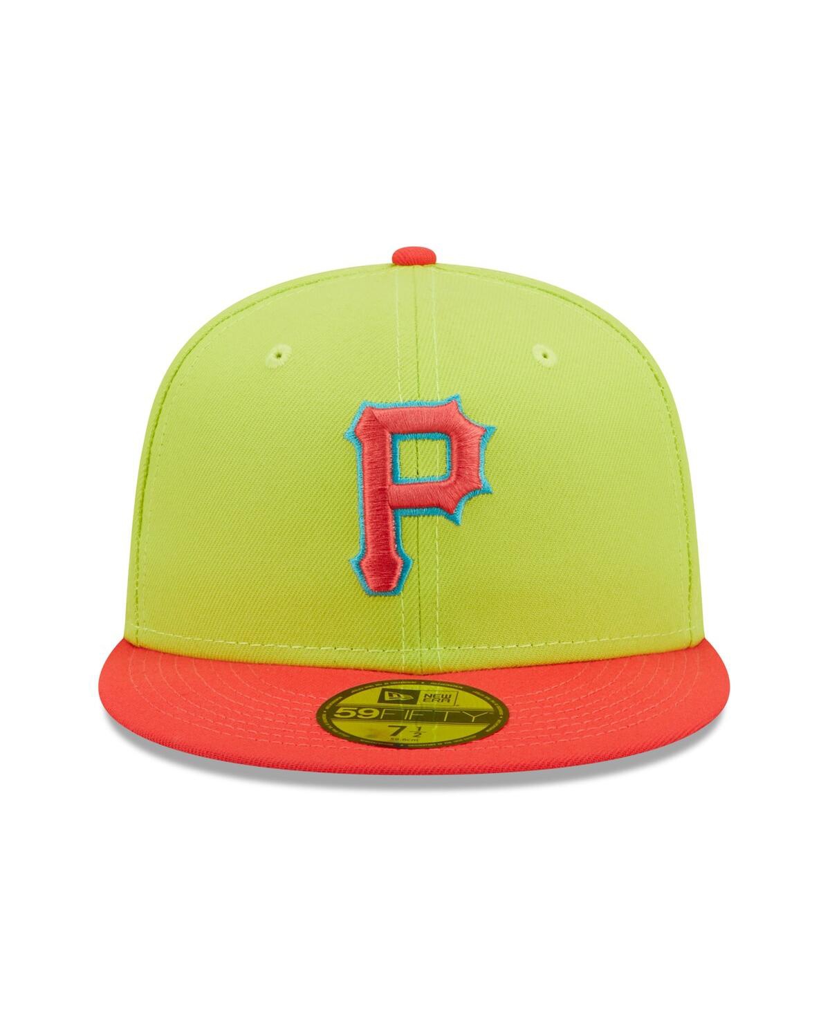 Shop New Era Men's  Green, Red Pittsburgh Pirates 1979 World Series Cyber Highlighter 59fifty Fitted Hat In Green,red